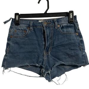 Tokyo Darling Blue Distressed Jean Shorts
